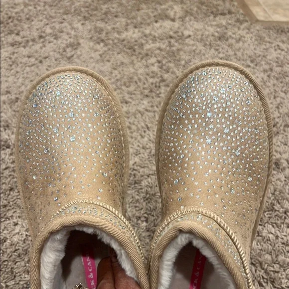 Women's Tan Platform Ankle Boots - Picture 2 of 5